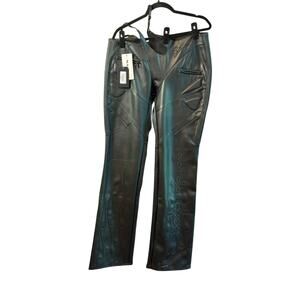 $169 Sold Out Namilia Hollywood Asymmetric Moto Trousers Black XL NWT